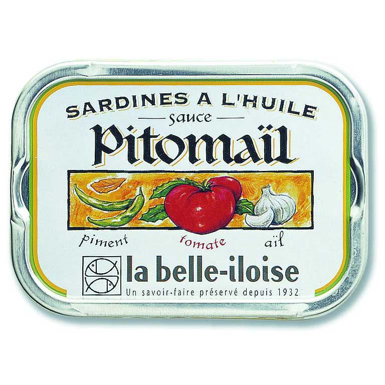 Sardines à la sauce 5 pitomaïl - la Belle-Iloise